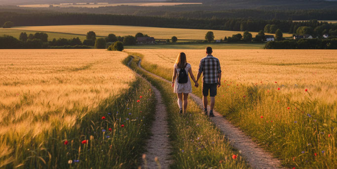 Mit Franziskus unterwegs auf dem Weg der Hoffnung (Bild KI-generiert) © KI generiert/sb