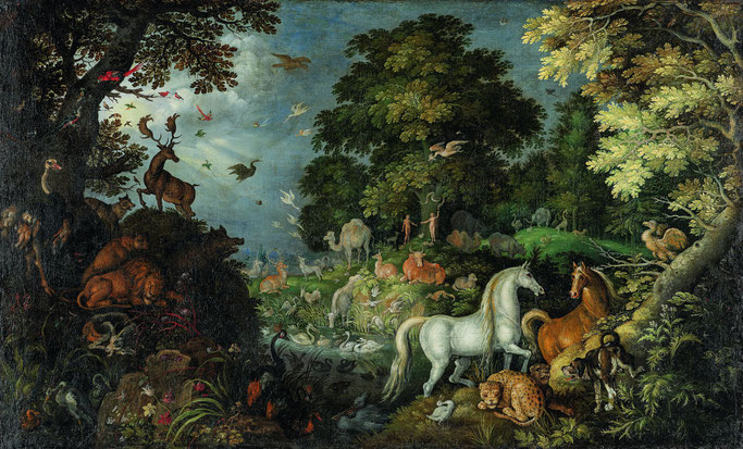 Roelant Savery: Paradies, 1625 Germanisches Nationalmuseum, Nürnberg Foto: GNM, Georg Janßen