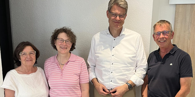 v.l.n.r.: Anne Basten, Ruth Mareien de Bueno, BM Patrick Schnieder, Andreas Luce © KAB Trier