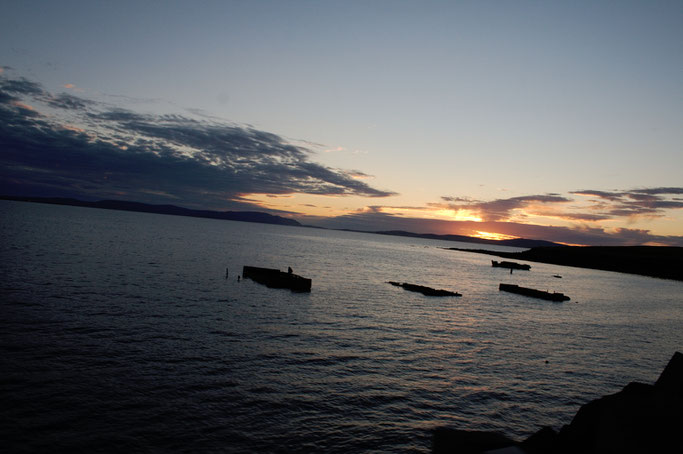 Urlaub Orkney Inseln - Wracks im Sonnenuntergang - Zebraspider DIY Anti-Fashion Blog