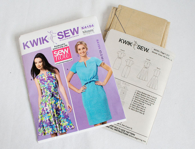 Anders Nähen in England - Sew Now Kwik Sew Schnittmuster - Zebraspider DIY Anti-Fashion Blog