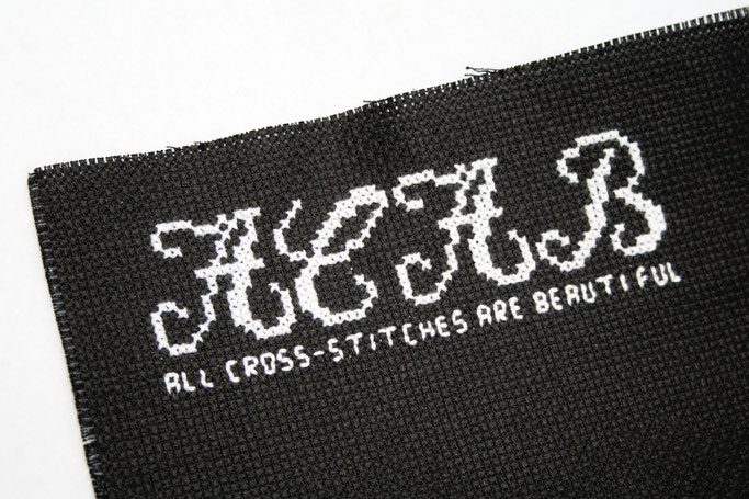 All Cross-stitches Are Beautiful - Kreuzstich Aufnäher - ACAB - Zebraspider DIY Anti-Fashion Blog