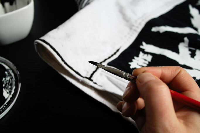 Mehr schwarz auf der weißen Weste - Zebraspider Anti-Fashion - as dark