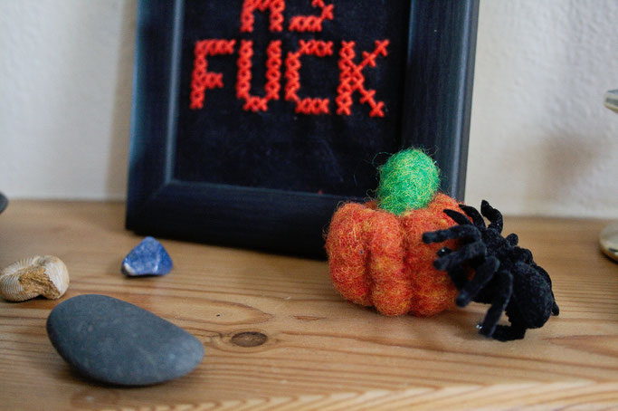 Warum auch Halloween politisch ist - Kürbis und Spinne - Zebraspider DIY Anti-Fashion Blog