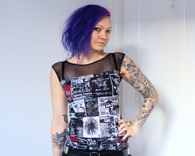 Tank, Batwing and Longsleeve - new Tops in the Shop - Flyers and Fishnet - Zebraspider DIY Anti-Fashion Blog