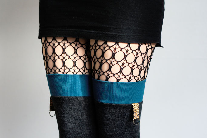 Neue Beinstulpen hoch drei - Zebraspider DIY Anti-Fashion Blog