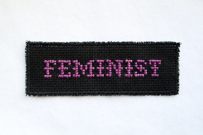 All Cross-stitches Are Beautiful - Kreuzstich Aufnäher - Feminist - Zebraspider DIY Anti-Fashion Blog