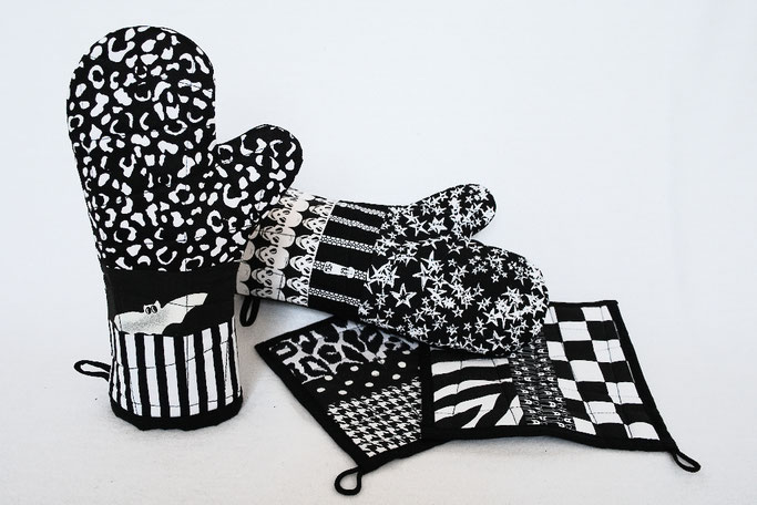 Warum ein werbefreier Blog - coole Ofenhandschuhe und Topflappen - Zebraspider DIY Anti-Fashion Blog