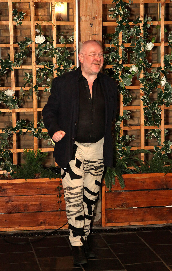 Ethical Fashion Show - David Taylor - upcycled trousers - Zebraspider DIY Anti-Fashion Blog