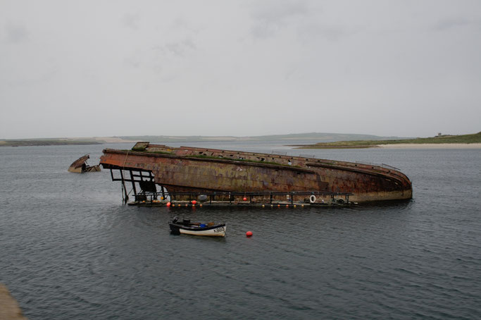 Urlaub Orkney Inseln - Blockship Scapa Flow - Zebraspider DIY Anti-Fashion Blog