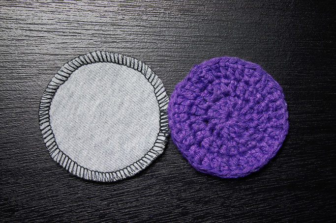DIY Abschminkpads genäht oder gehäkelt - direkter Vergleich - Zebraspider DIY Anti-Fashion Blog