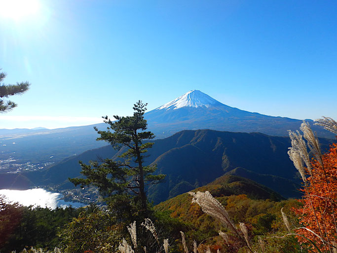 富士山と河口湖