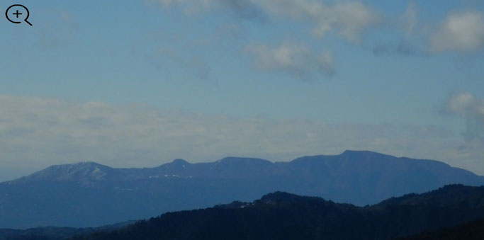 遠笠山と天城山