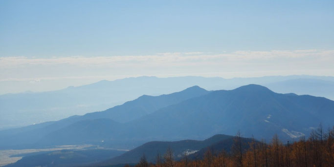 下塚より愛鷹山塊、天城山