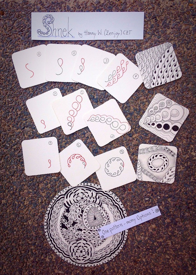shnek step out zentangle