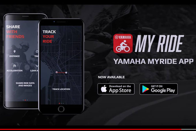 Aplicattion Yamaha Myride, pour iOS et Androïd