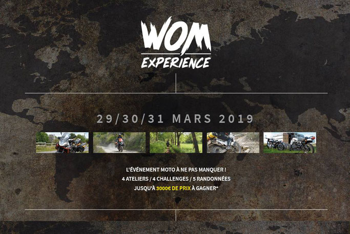 WOM Expérience, évènement moto spécial voyage