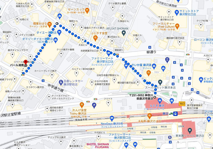 map 商店街経由