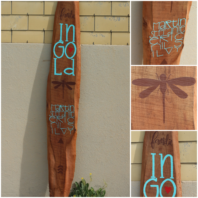 Letter Lovers st__ee: Handlettering Schild Familie Ingold