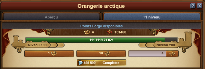 Niveau 200 atteint le 17 mai 2022