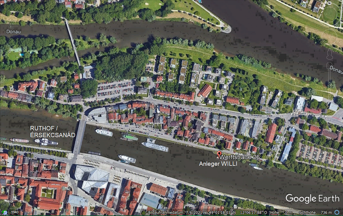 Regensburg, Anleger «WILLI» © Google Earth