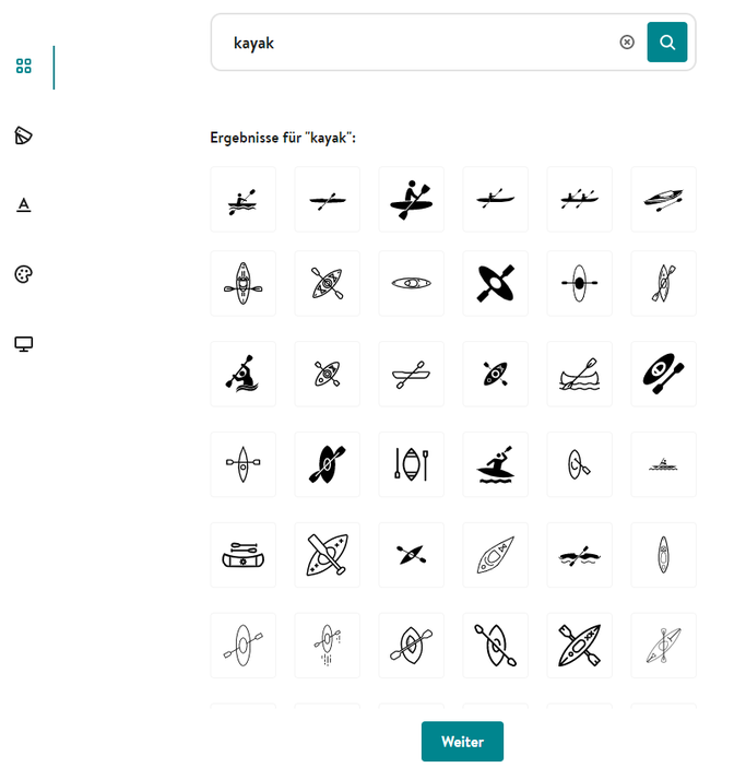 Symbole für Logo - Jimdo Logo Maker Tool