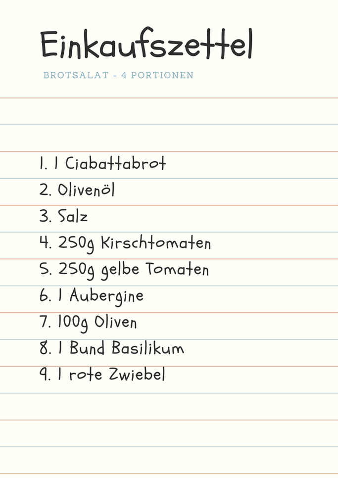 Ein lecker, leichter Brotsalat für heiße Sommertage. Ganz einfach zu zubereiten.