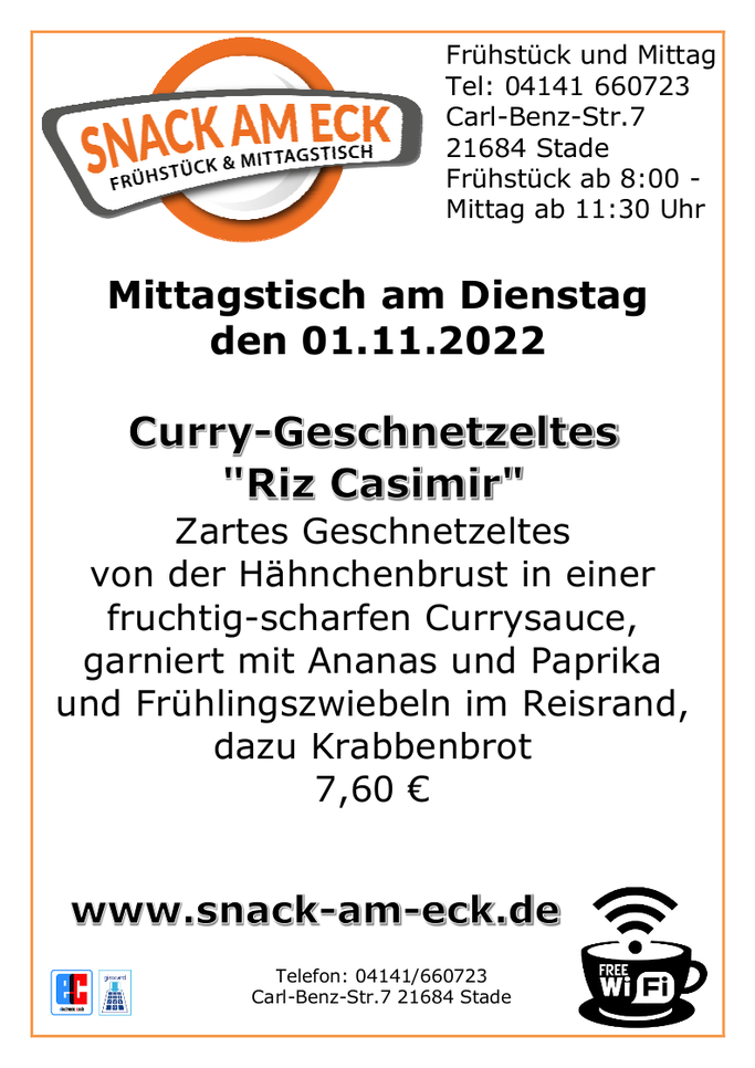 Mittagstisch am 01.11.2022