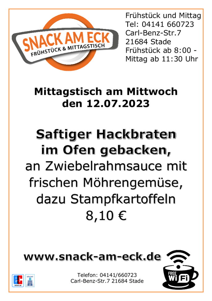 Mittagstisch am 12.07.2023
