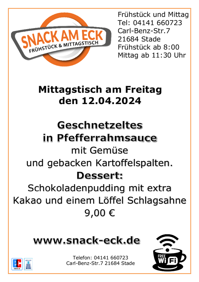 Mittagstisch am Freitag den 12.04.2024