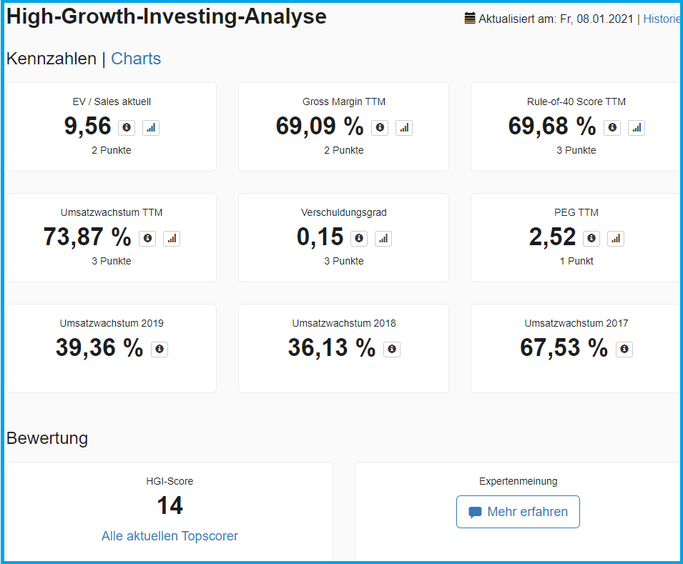 Detailbetrachtung der High-Growth-Strategie im Aktien.Guide