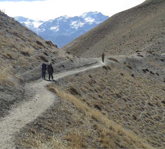 randonnee nepal marche dans l'himalaya