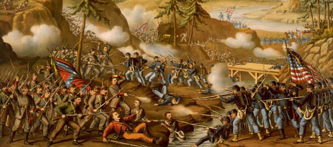 KURZ & ALLISON. BATTLE OF CHATTANOOGA. 1888.