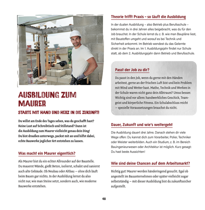Ausbildung Maurer