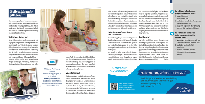 heilerziehungspflegerin ausbildung schule und ausbildungsbetrieb 2024
