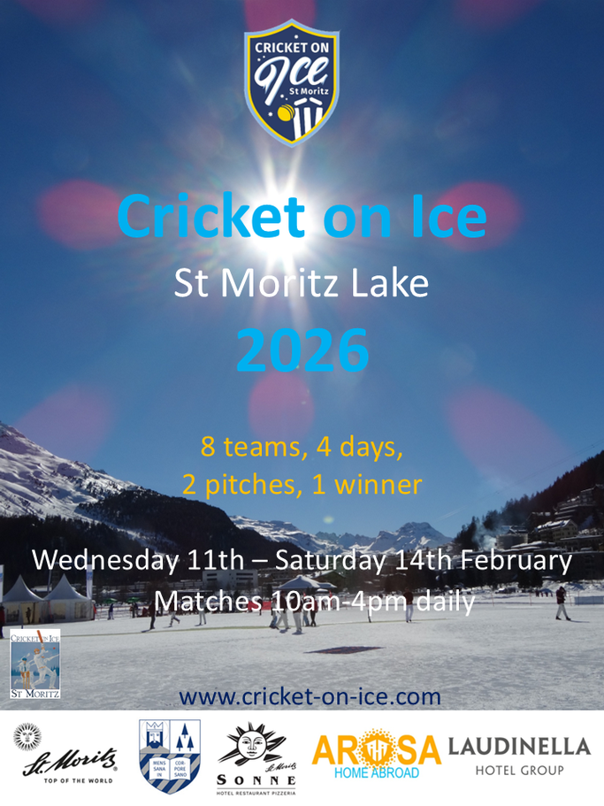 Announcing Cricket on Ice 2025 (St. Moritz Lake, 12.-15.2.2025)