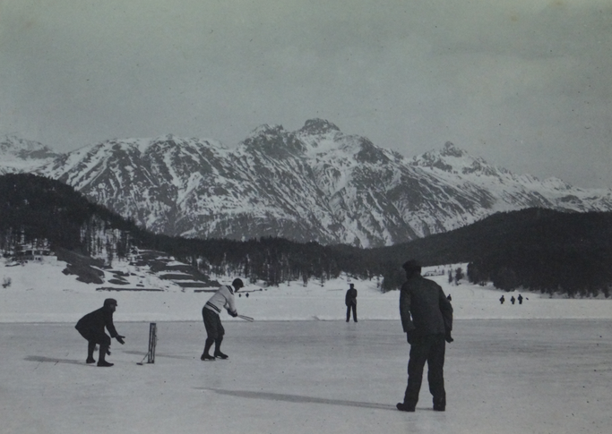 First Cricket on Ice match (vs Davos, February 1896)