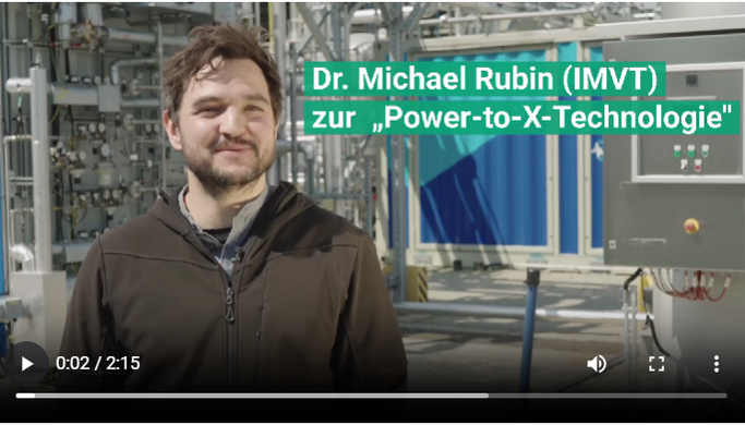 Dr. Michael Rubin zu Power-to-X-Technologien. Fotoquelle: KIT