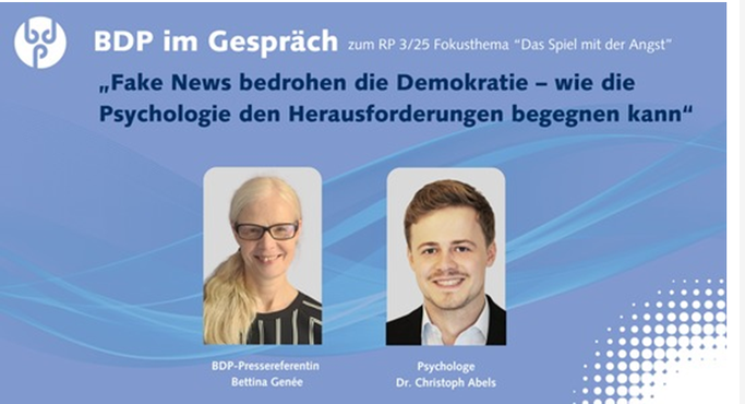 Fotoquelle: Berufsverband Deutscher Psychologinnen und Psychologen e.V.