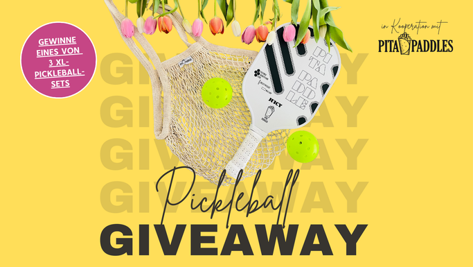 Bild: Give-Away Frühling 2024 - Gewinne eines von drei Pickleball-Sets der Marke Pita Paddles mit Pickleball-Schläger, Pickleball-Netztasche und zwei Pickleball-Bällen