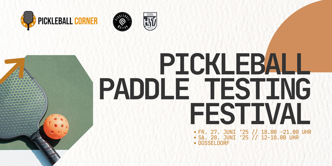 Bild: Pickleball Schläger Paddle Test Event in Düsseldorf mit dem online Shop Pickleballcornder.de in Kooperation mit Pickleballmotion und dem HTV 1896 e.V. im Juni 2025 - für Pickleball spieler aller level! 