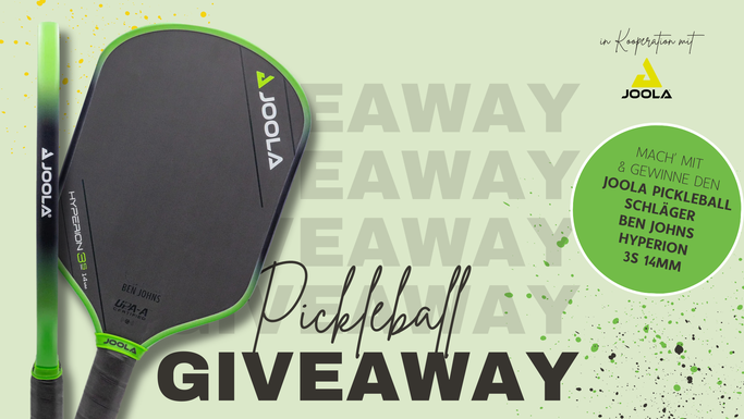 Bild: Give-Away Gewinnspiel JOOLA Hyperion 3S Pickleball Schläger in Kooperation mit Pickleballmotion