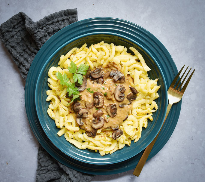 Jägersoße mit Pilzen und Hack, Thermomix, vegetarisch, vegan möglich