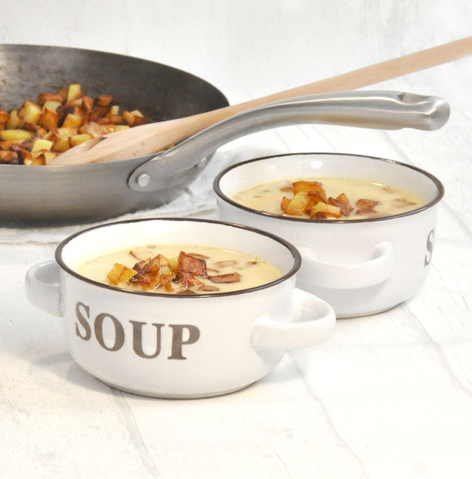 Bratkartoffel Suppe aus dem Thermomix vegan möglich, super lecker