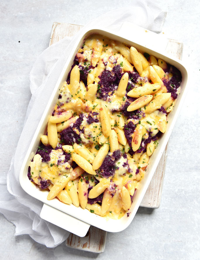 Rotkohl Schupfnudeln überbacken