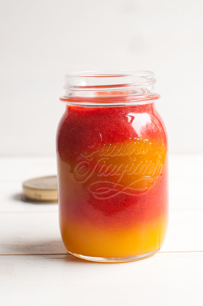 Super leckere Erdbeer-Mango-Marmelade das ganze Jahr einfach aus TK Früchten hergestellt