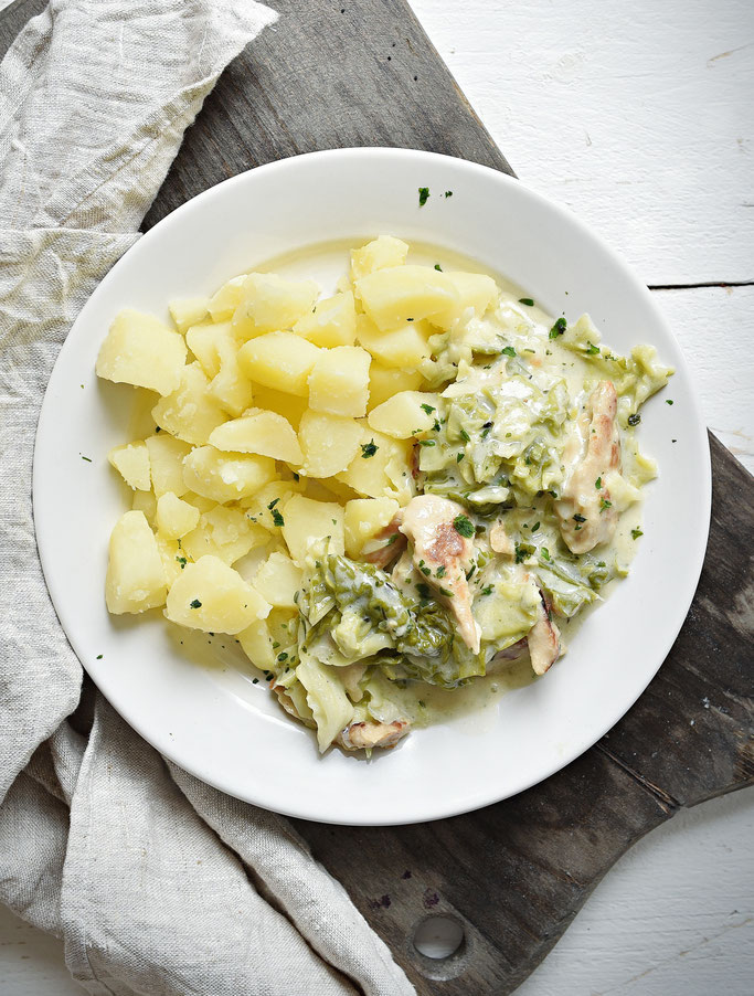 Rahmwirsing Geschnetzeltes. Mit Kartoffeln. mix dich glücklich (Thermomix Rezepte)