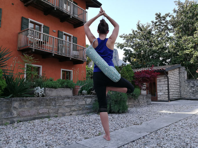 Sogar Yoga konnte man hier machen. Entweder draußen oder im Yogaraum.