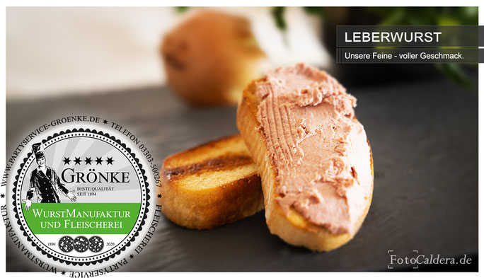Feine Leberwurst, aus der Wurstmanufaktur Grönke