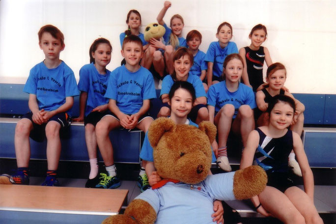 Die Turnmannschaft der Grundschule Breckenheim